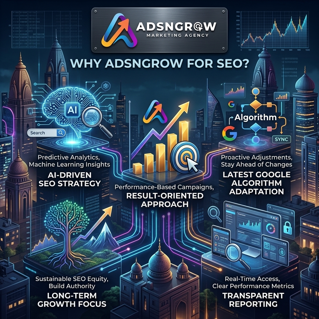 why choose adsngrow SEO servies in india