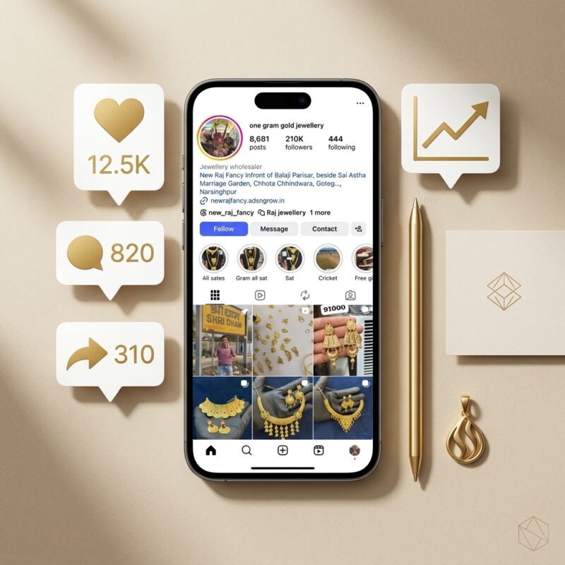 Jewelry brand Instagram